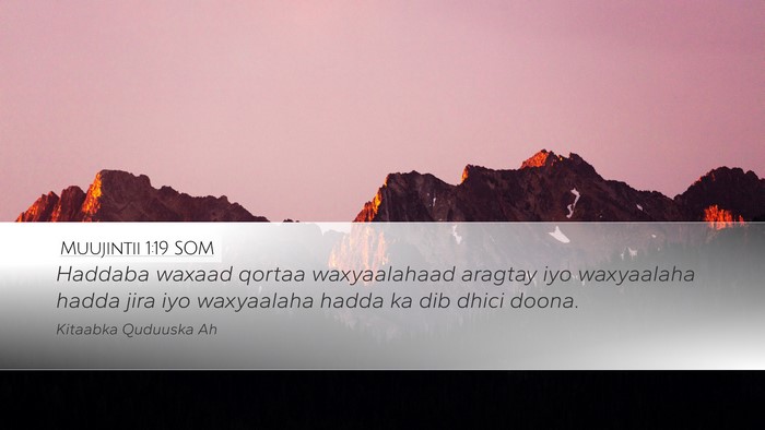 Muujintii 1:19 SOM Bible Verse Image
