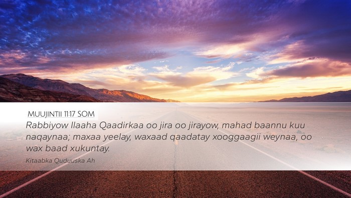 Muujintii 11:17 SOM Bible Verse Image