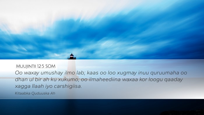 Muujintii 12:5 SOM Bible Verse Image