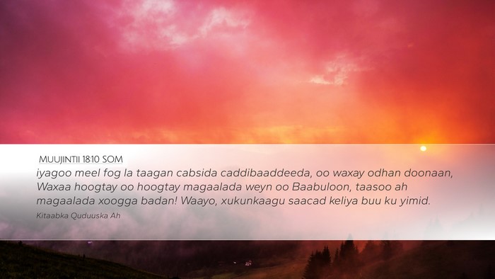 Muujintii 18:10 SOM Bible Verse Image