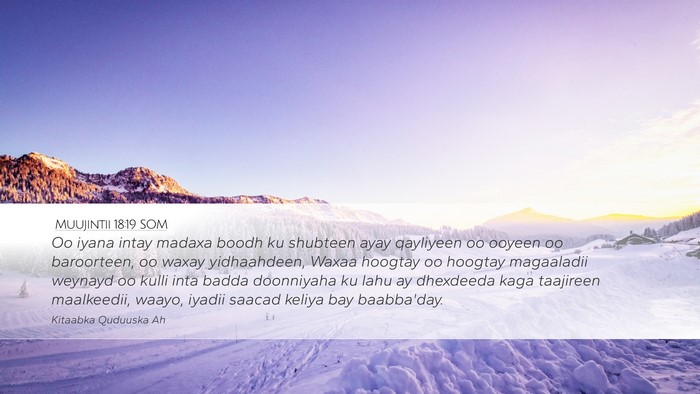 Muujintii 18:19 SOM Bible Verse Image