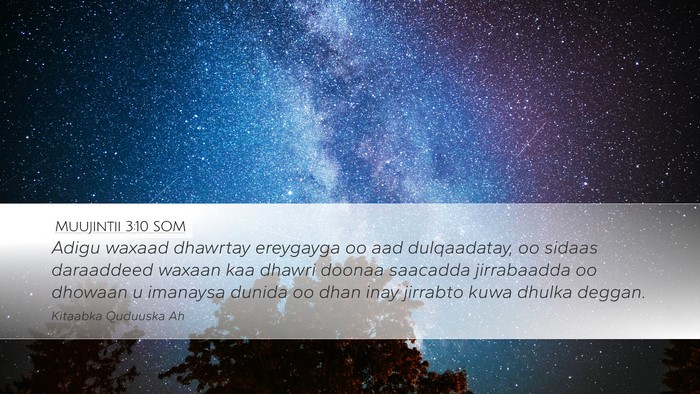 Muujintii 3:10 SOM Bible Verse Image