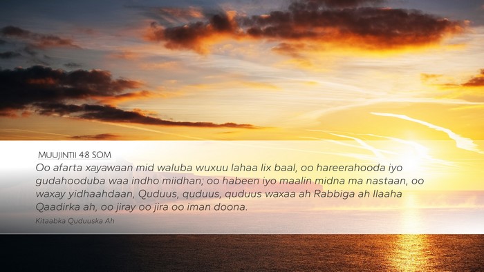 Muujintii 4:8 SOM Bible Verse Image