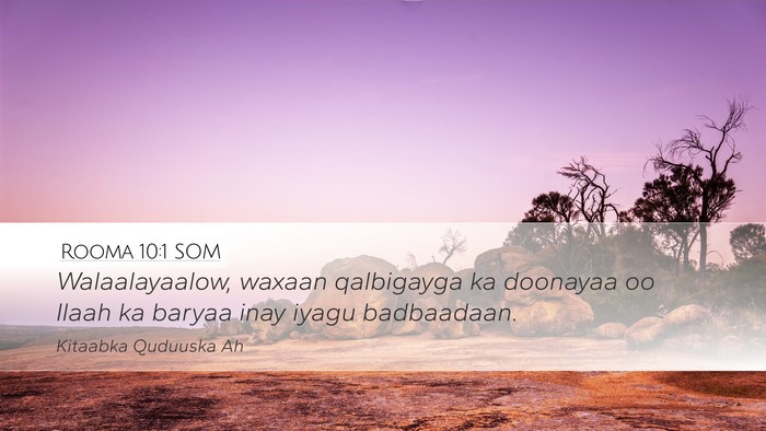 Rooma 10:1 SOM Bible Verse Image
