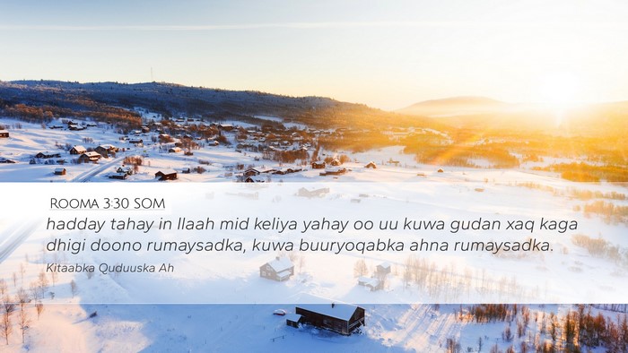 Rooma 3:30 SOM Bible Verse Image