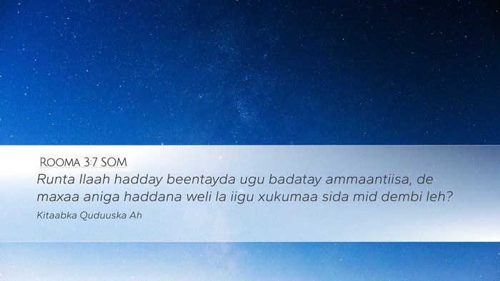 Rooma 3:7 SOM Bible Verse Image