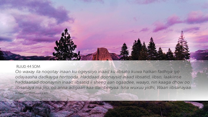 Ruud 4:4 SOM Desktop Wallpaper - Oo waxay ila noqotay inaan ku ogeysiiyo inaad ku - Desktop Bible Verse Wallpaper