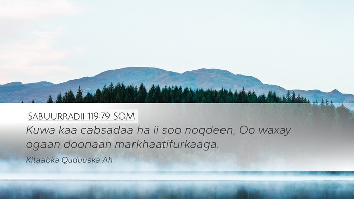 Sabuurradii 119:79 SOM Bible Verse Image