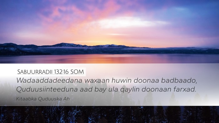 Sabuurradii 132:16 SOM Bible Verse Image