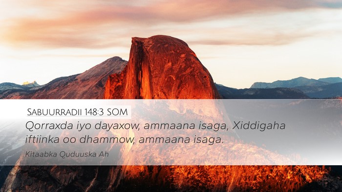 Sabuurradii 148:3 SOM Desktop Wallpaper - Qorraxda iyo dayaxow, ammaana isaga, Xiddigaha - Desktop Bible Verse Wallpaper