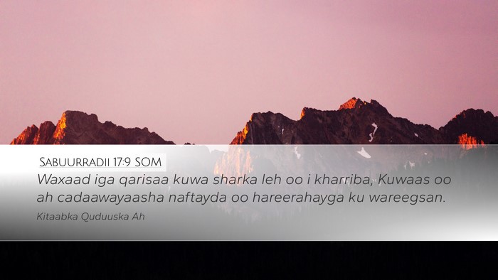 Sabuurradii 17:9 SOM Bible Verse Image