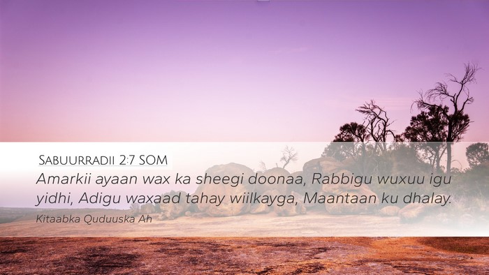 Sabuurradii 2:7 SOM Bible Verse Image