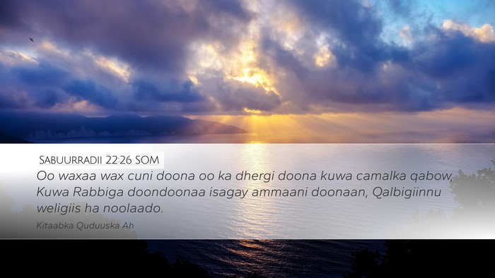 Sabuurradii 22:26 SOM Bible Verse Image