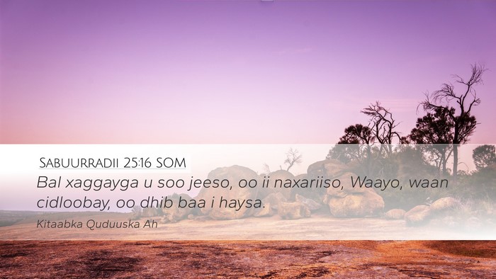 Sabuurradii 25:16 SOM Bible Verse Image