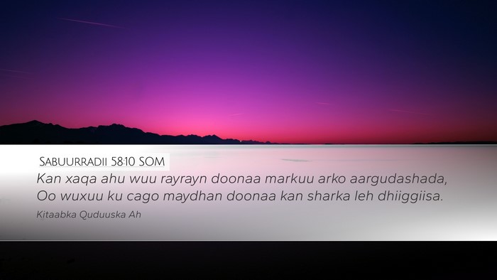 Sabuurradii 58:10 SOM Bible Verse Image