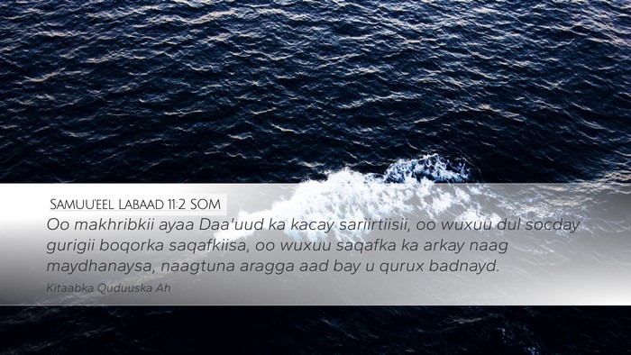 Samuu'eel Labaad 11:2 SOM Bible Verse Image