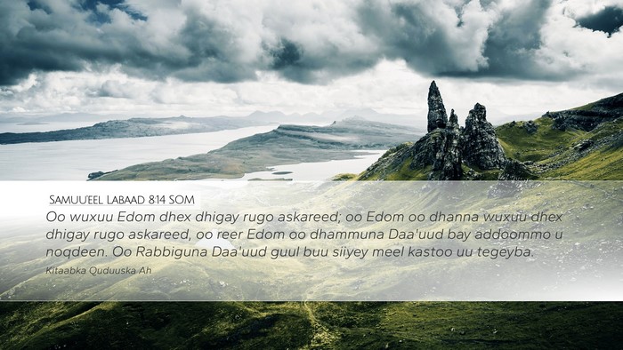 Samuu'eel Labaad 8:14 SOM Bible Verse Image
