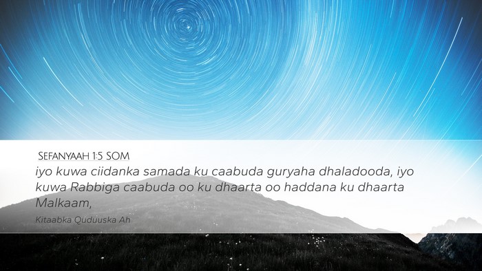 Sefanyaah 1:5 SOM Bible Verse Image