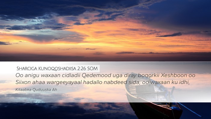 Sharciga Kunoqoshadiisa 2:26 SOM Bible Verse Image