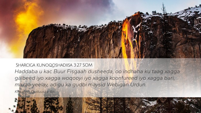 Sharciga Kunoqoshadiisa 3:27 SOM Bible Verse Image