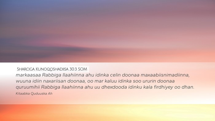 Sharciga Kunoqoshadiisa 30:3 SOM Bible Verse Image