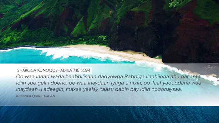 Sharciga Kunoqoshadiisa 7:16 SOM Bible Verse Image
