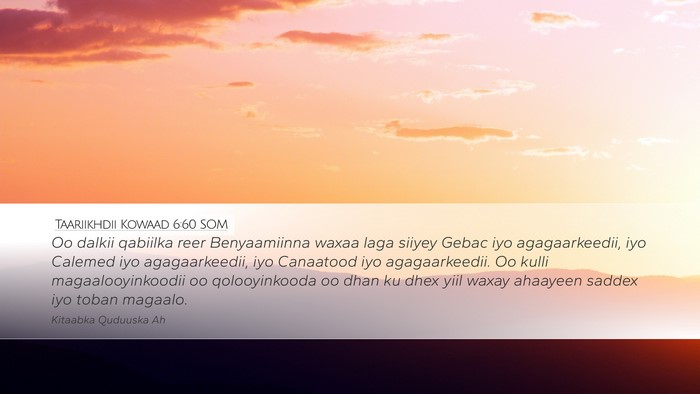 Taariikhdii Kowaad 6:60 SOM Bible Verse Image
