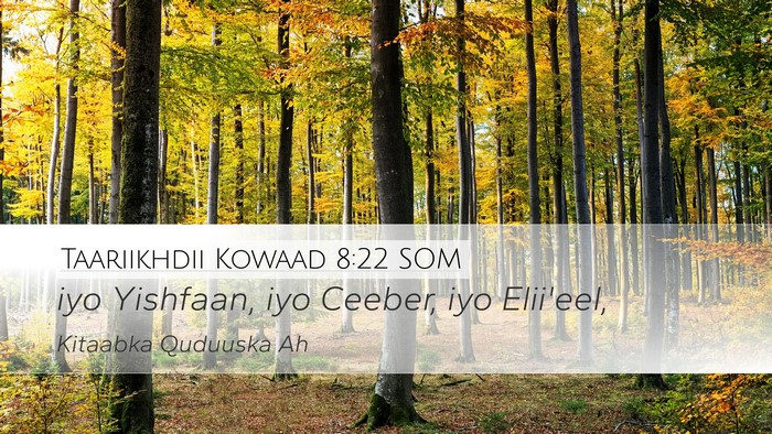 Taariikhdii Kowaad 8:22 SOM Desktop Wallpaper - iyo Yishfaan, iyo Ceeber, iyo - Desktop Bible Verse Wallpaper