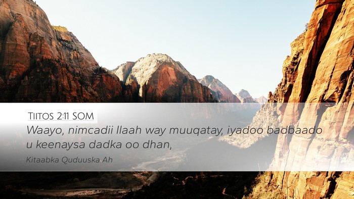 Tiitos 2:11 SOM Bible Verse Image