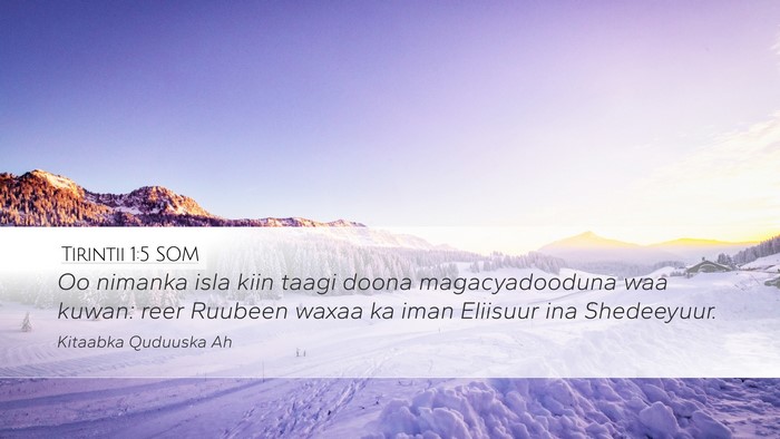 Tirintii 1:5 SOM Bible Verse Image