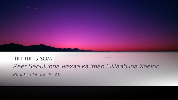 Tirintii 1:9 SOM Bible Verse Image