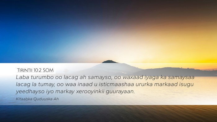Tirintii 10:2 SOM Bible Verse Image