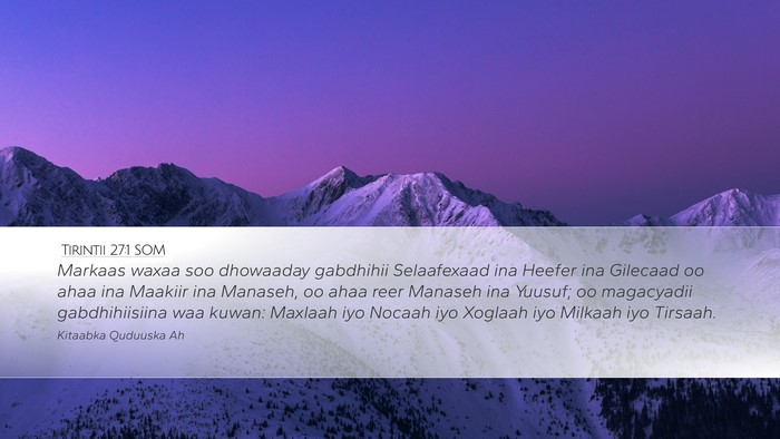 Tirintii 27:1 SOM Bible Verse Image