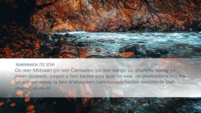 Xaakinnada 7:12 SOM Bible Verse Image