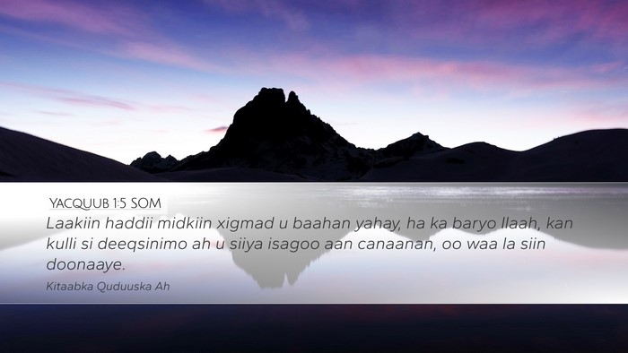 Yacquub 1:5 SOM Bible Verse Image