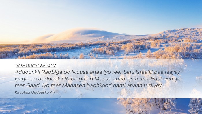 Yashuuca 12:6 SOM Bible Verse Image