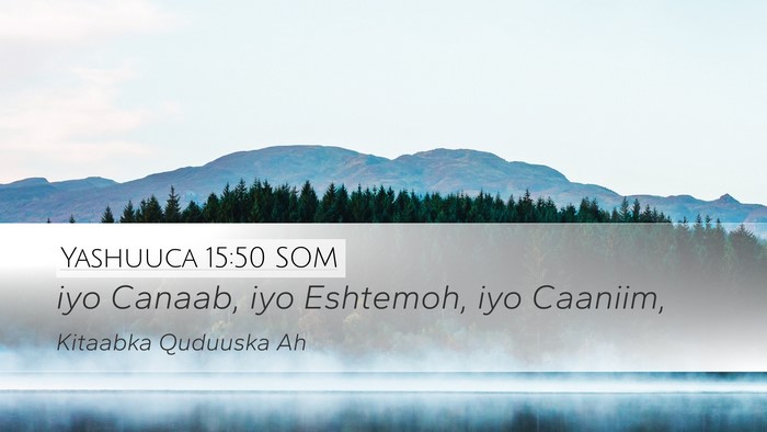 Yashuuca 15:50 SOM Bible Verse Image