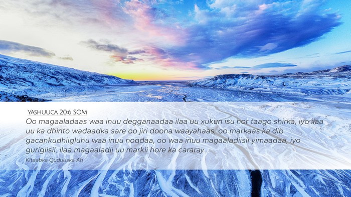 Yashuuca 20:6 SOM Bible Verse Image