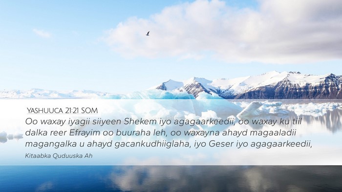 Yashuuca 21:21 SOM Bible Verse Image