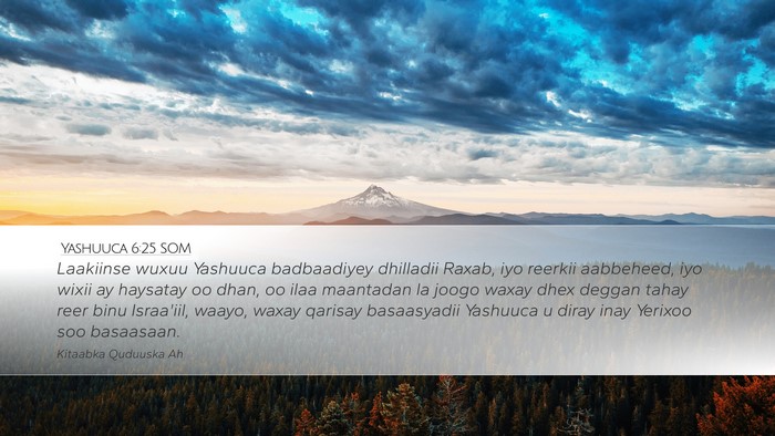 Yashuuca 6:25 SOM Bible Verse Image