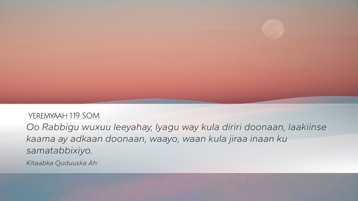 Yeremyaah 1:19 SOM Bible Verse Image