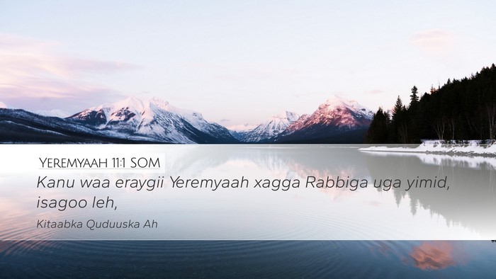 Yeremyaah 11:1 SOM Desktop Wallpaper - Kanu waa eraygii Yeremyaah xagga Rabbiga uga - Desktop Bible Verse Wallpaper