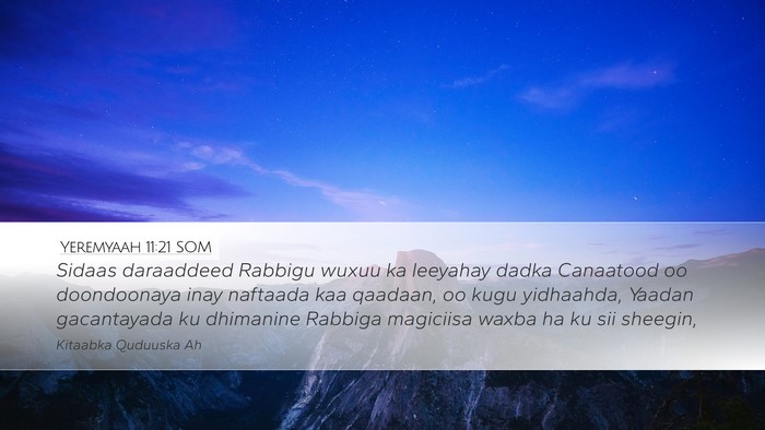 Yeremyaah 11:21 SOM Bible Verse Image
