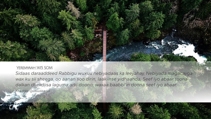 Yeremyaah 14:15 SOM Bible Verse Image