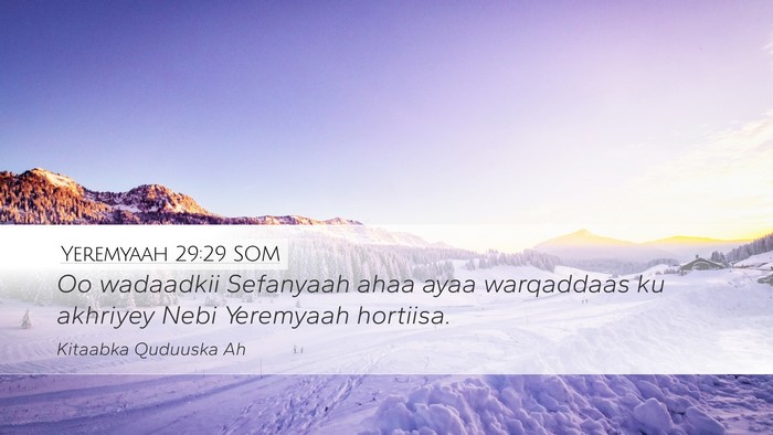 Yeremyaah 29:29 SOM Bible Verse Image