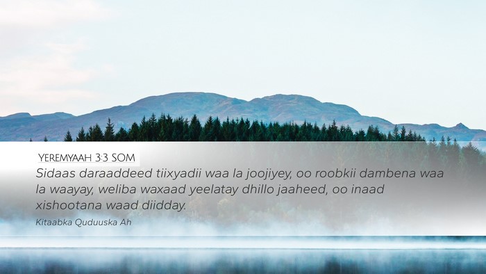 Yeremyaah 3:3 SOM Bible Verse Image