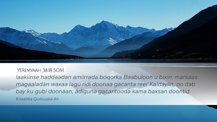Yeremyaah 38:18 SOM Bible Verse Image