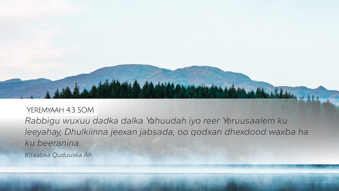 Yeremyaah 4:3 SOM Bible Verse Image