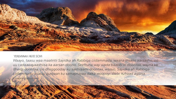 Yeremyaah 46:10 SOM Bible Verse Image