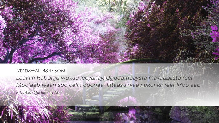 Yeremyaah 48:47 SOM Bible Verse Image
